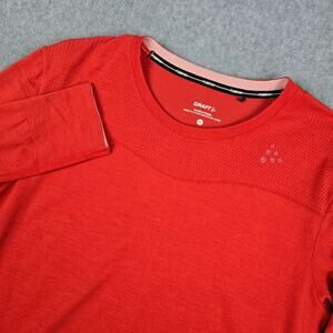 Craft Womens XL Red Long Sleeve Athletic Shirt